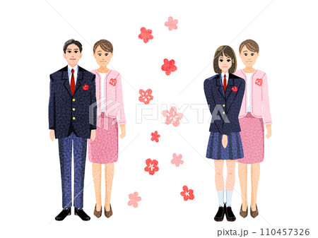 親と記念写真 110457326