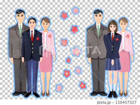 親と記念写真 110457327