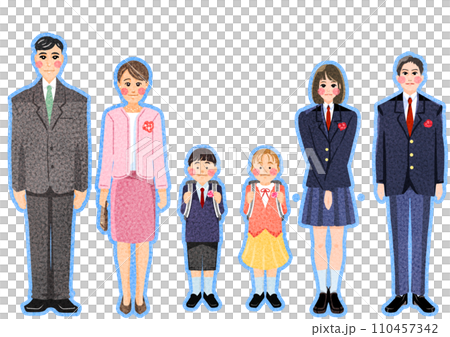 親と記念写真 110457342
