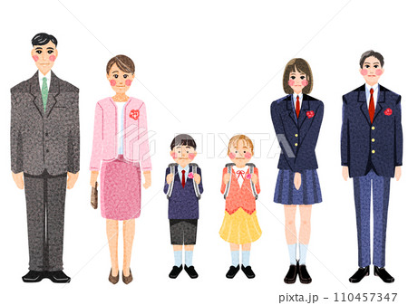 親と記念写真 110457347