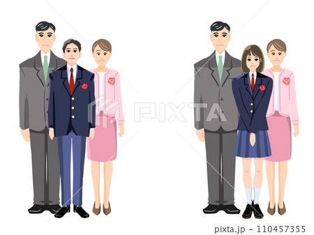 親と記念写真 110457355