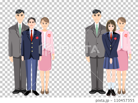 親と記念写真 110457355