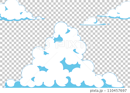 Background material_blue sky and clouds 110457697