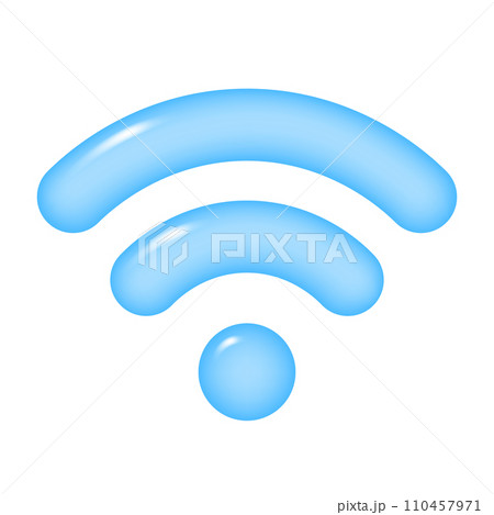 3d WIFI icon, wireless internet sign, isolated on transparent background. Vector illustration 3d WIFI icon, wireless internet sign, isolated on transparent background. Vector illustration 110457971