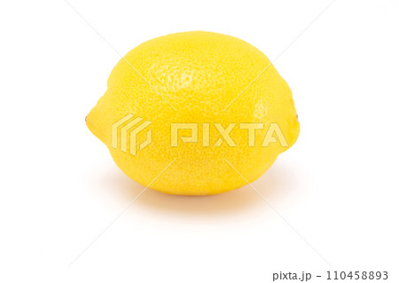 Close up fresh lemon isolated on white background. copy space. Close up fresh lemon isolated on white background. copy space. 110458893