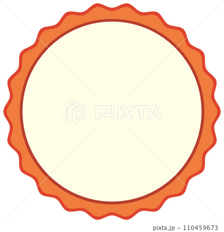 Vibrant Orange Seal Badge Design 110459673