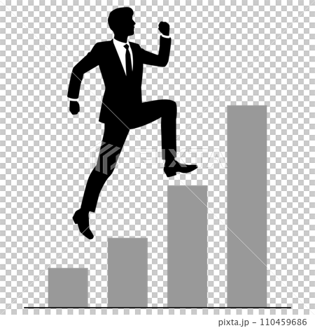 Male businessman looking up 110459686