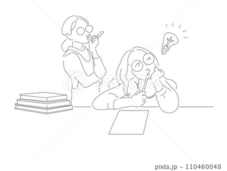 nuance_illustration_study_people,HP_TOP_image_考える 110460048