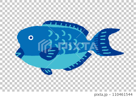 伊拉布茶手繪插畫【鸚嘴魚】 110461544