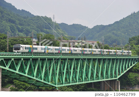 中央本線 鳥沢ー猿橋 JR東日本 E257系 M-110+M-205編成(松本) あずさ かいじ 中央本線 鳥沢ー猿橋 JR東日本 E257系 M-110+M-205編成(松本) あずさ かいじ 110462799