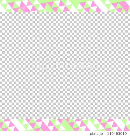 菱餅カラーのフレームイラスト 110463010