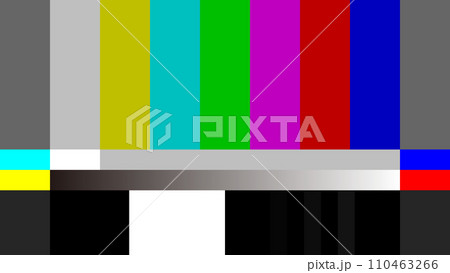 カラーバー風の背景素材 カラーバー風の背景素材 110463266