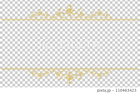 gold decorative frame 1 110463423