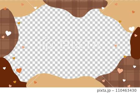 情人節軟巧克力格子背景框架 情人節軟巧克力格子背景框架 110463430