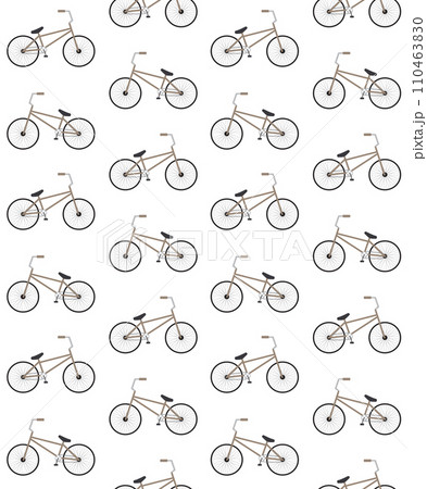 Vector seamless pattern of flat bmx bicycle Vector seamless pattern of flat bmx bicycle 110463830