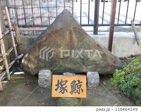 品川区の利田神社にある鯨塚（鯨碑） 110464149