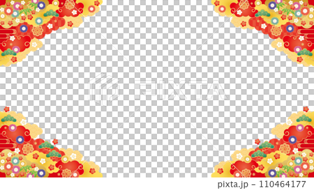 Background material - early spring frame 7-4 vector 110464177