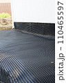 Drainage of water from the foundation of the house using a plastic membrane. 110465597