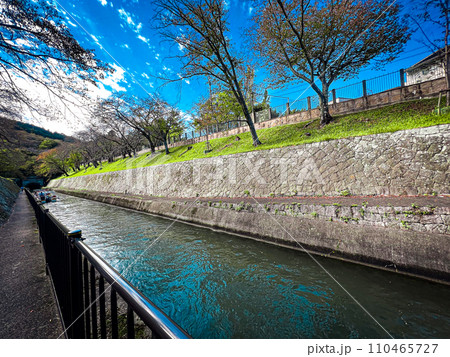 滋賀県大津市の琵琶湖疎水 滋賀県大津市の琵琶湖疎水 110465727