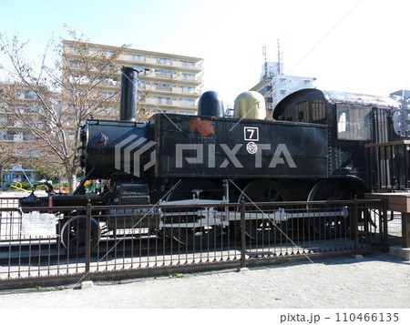 品川区の東品川公園に静態保存されている西武鉄道7号蒸気機関車 110466135