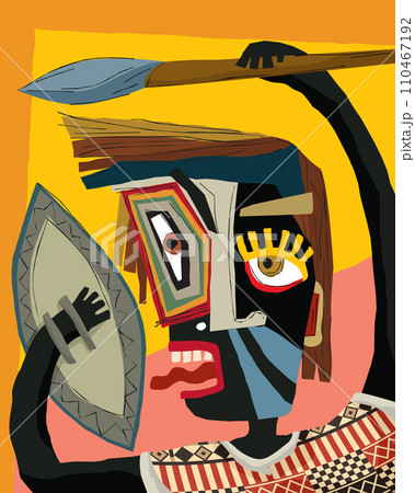 The shielded warrior 110467192