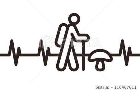 Mushroom picker heartbeat 110467611