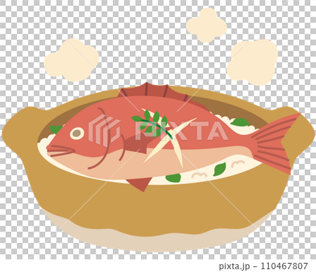 鯛めし　愛媛県　観光　郷土料理　素材 110467807