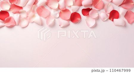 AI-generated content. Valentine's Day background. pastel color background. Valentines day concept. Flat lay, top view, copy space. Generative ai AI-generated content. Valentine's Day background. pastel color background. Valentines day concept. Flat lay, top view, copy space. Generative ai 110467999