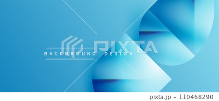 Essence of minimalism - metallic circles and squares converge upon canvas, study in restraint. The play of light on their surfaces forms subdued dance, epitomizing sophistication in simplicity 110468290