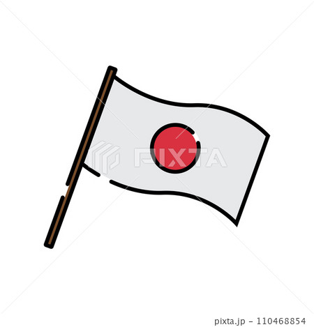 japanese flag icon vector japanese flag icon vector 110468854