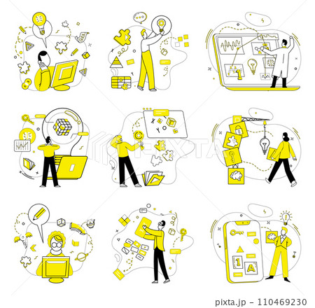 Business thinking vector illustration. Success blossoms where inspiration and business thinking concept converge In garden ideas, seeds business thinking grow into solutions Motivation fuels engine Business thinking vector illustration. Success blossoms where inspiration and business thinking concept converge In garden ideas, seeds business thinking grow into solutions Motivation fuels engine 110469230