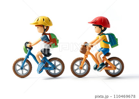 自転車と少年 110469678