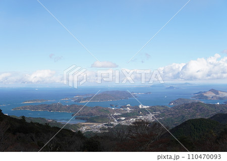 【伊勢志摩】鳥羽展望台から見た伊勢志摩の美しい風景	 110470093