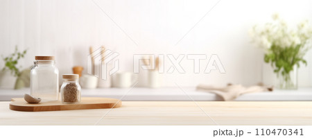 AI-generated content. Minimalistic home decor with wooden shelves, olive tree AI-generated content. Minimalistic home decor with wooden shelves, olive tree 110470341