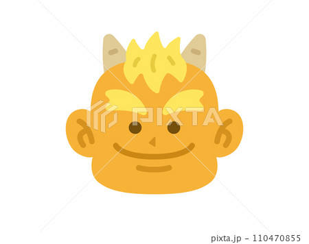 黄鬼のアイコンのイラスト 黄鬼のアイコンのイラスト 110470855