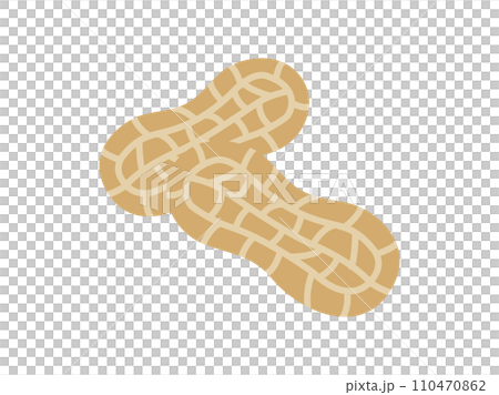 Illustration of peanut icon Illustration of peanut icon 110470862