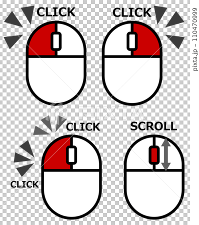 說明如何使用滑鼠透過點擊來操作電腦的插圖 110470999