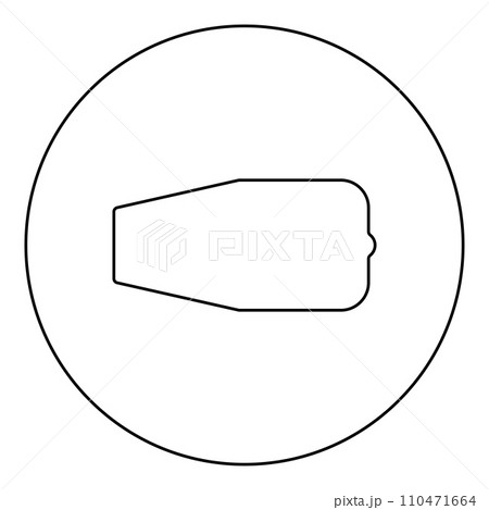Turbine airplane turbomachine jet engine aircraft motor fan plane icon in circle round black color vector illustration image outline contour line thin style 110471664