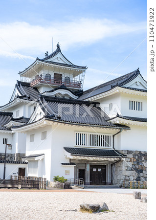 富山県　青空に映える富山城（富山市郷土博物館） 110471922
