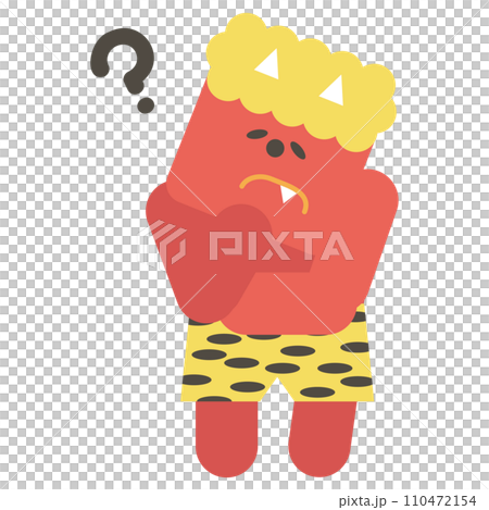 Red demon with doubts Red demon with doubts 110472154
