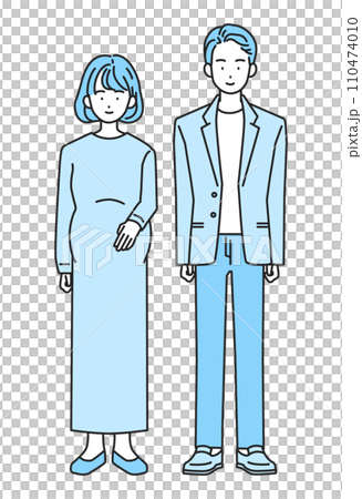 Young couple pregnant wife and husband 110474010