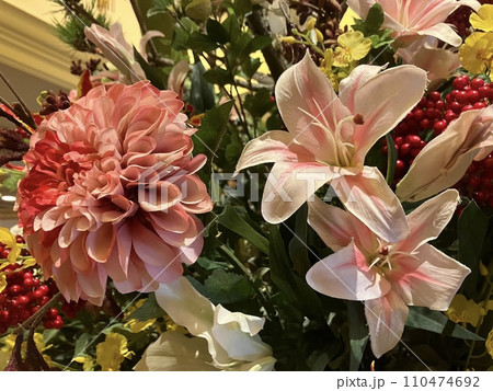 正月飾り　花 110474692