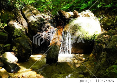 祝瓶山の荒川の流水 110474973