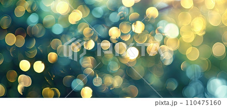 Abstract blurry, low depth of field bokeh light shapes 110475160
