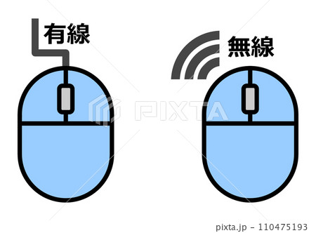 パソコンを操作するマウスのイラスト パソコンを操作するマウスのイラスト 110475193
