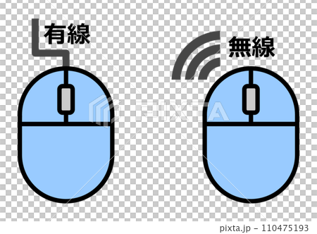 パソコンを操作するマウスのイラスト パソコンを操作するマウスのイラスト 110475193