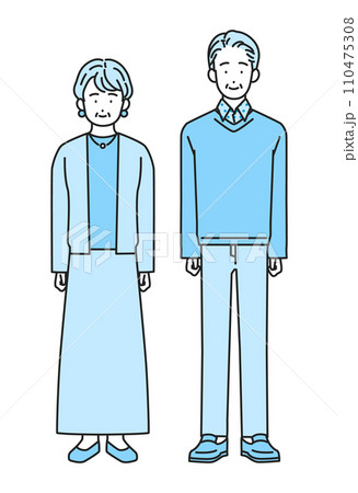 シニア世代の夫婦 110475308