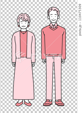 シニア世代の夫婦 110475309