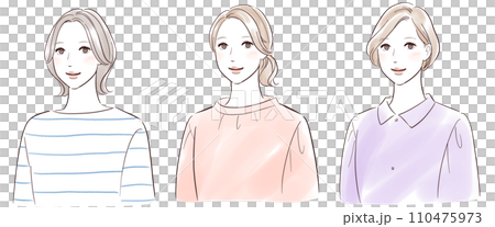 色々なミドル世代の女性 110475973