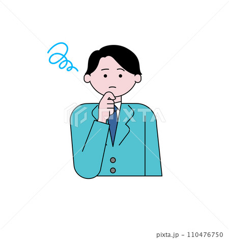 困り顔の男性 困り顔の男性 110476750